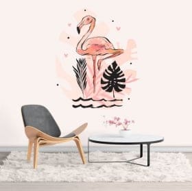 Vinyle et autocollants flamant d&eacute;coration