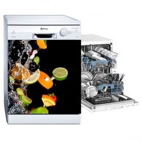 Vinyle pour lave-vaisselle fruits et eau