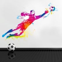 Vinyle et autocollants gardien de but football