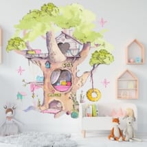 Vinyle et autocollants l'arbre des chats
