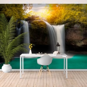 Peintures murales vinyle cascade haw de suwat thailande