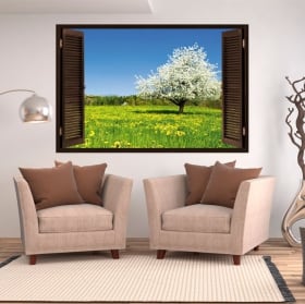 Vinyle décoration murale côte du lever du soleil de la crimée 3d