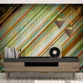 Murales vinyles style r&eacute;tro pour d&eacute;corer