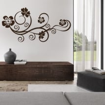 Vinyle décoratif fleurs à décorer