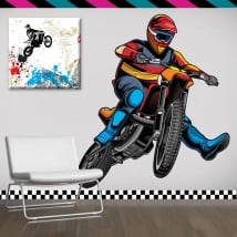 Vinyle décoratif et des autocollants motocross