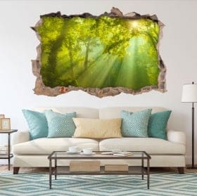 Vinyle d&eacute;coratif 3d arbres en automne