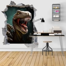 Autocollants décoratifs 3d illustration de dinosaure