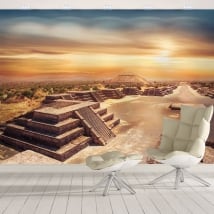 Peintures murales de vinyle mexique teotihuacán
