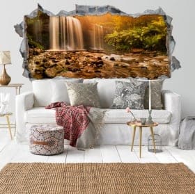 Vinyle les murs cascade et nature 3d