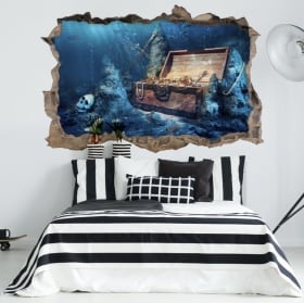 Vinyle décoratif les vikings illustration 3d