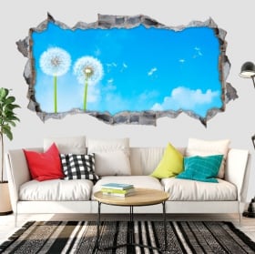 Vinyle décoratif arbre dans la prairie 3d