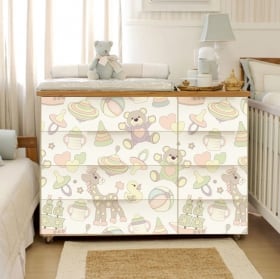 Vinyle commode pour les bébés