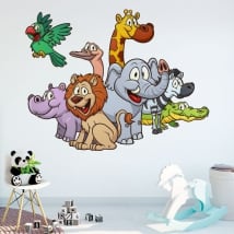 Vinyle décoratif et des autocollants animaux pour enfants