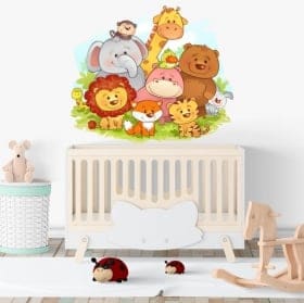 Vinyle d&eacute;coratif et des autocollants animaux pour enfants