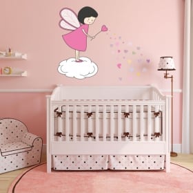 Vinyle pour enfants coeurs de f&eacute;es