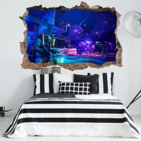 Autocollants en vinyle jeux vidéo fortnite 3d