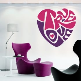 Vinyle d&eacute;coratif et des autocollants expressions d'amour