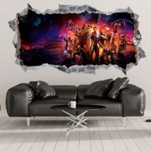 Vinyle décoratif et des autocollants vengeurs 3d