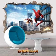 Vinyle et stickers spiderman homecoming 3d