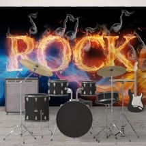 Murales de vinyle rock and roll