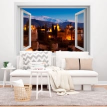 Stickers muraux l'alhambra 3d