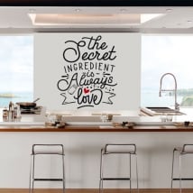 Stickers décoratifs phrases anglaises the secret ingredient