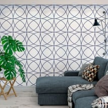 Murales de vinyle adhésif avec des cercles