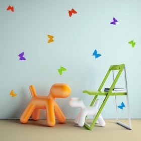 Vinyle d&eacute;coratif et des autocollants papillons origami