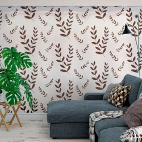 Papiers peints de vinyle d&eacute;coratif laisse la nature