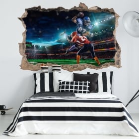 Vinyle les murs football américain 3d