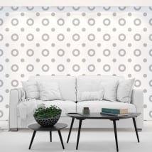 Photomuraux vinyles les murs cercles gris