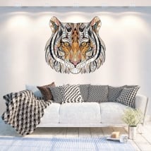 Vinyle les murs tigre tribal