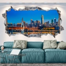 Vinyle les murs chine ville de chongqing 3d