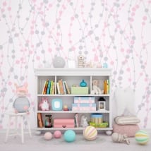 Papiers peints pour enfants ou jeunes lignes et cercles