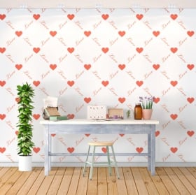 Murales romantiques les c&oelig;urs amour