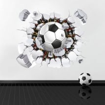 Vinyle et autocollants ballon de football 3d