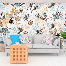 Murales de vinyle fleurs nature
