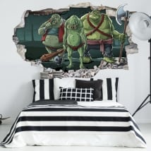 Vinyle décoratif juvénile les trolls 3d