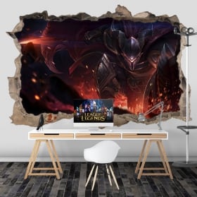 Des autocollants league of legends 3d