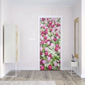Vinyle pour portes fleurs jacinthes