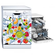 Vinyle lave vaisselle explosion de fruits