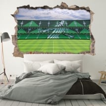 Vinyle 3d stade de football benito villamarín real betis balompié