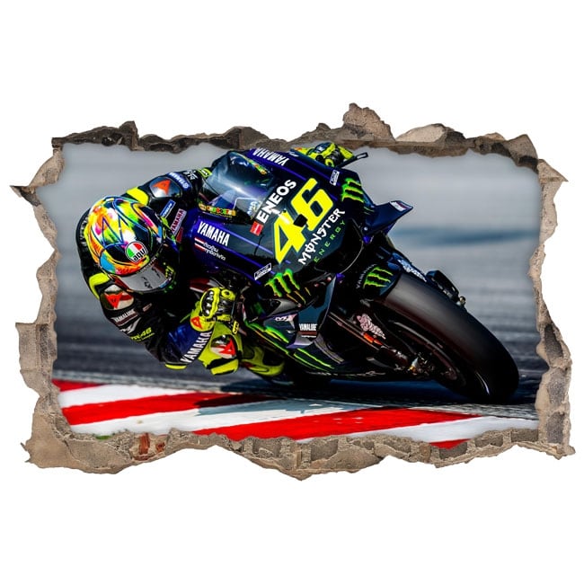 Décalcomanie de fenêtre de voiture Valentino Rossi, autocollant de