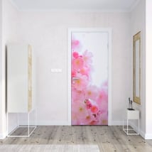 Vinyle pour portes fleur de cerisier japonais