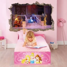Vinyle 3d ch&acirc;teau walt disney world