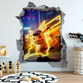 Vinyle 3d pokémon détective pikachu