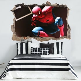 Vinyle 3d spiderman o homme araignée