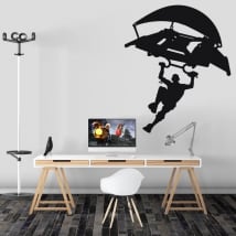 Vinyle et autocollants jeu vidéo fortnite deltaplane ou planeur