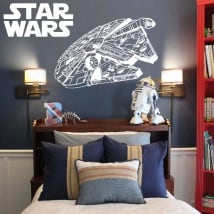 Autocollants en vinyle faucon millénaire star wars
