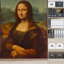 Murales de vinyle mona lisa de leonardo da vinci